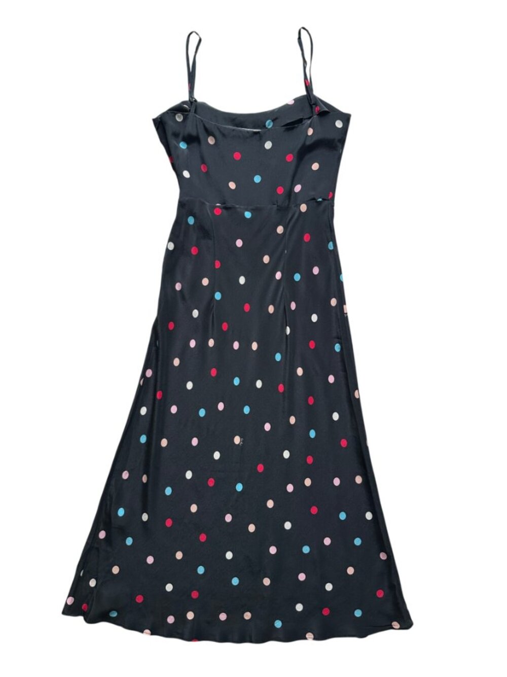 Réalisation Par The Amelia Midi Silk Dress Post Modern Black Polka Dot XS - Picture 5 of 10